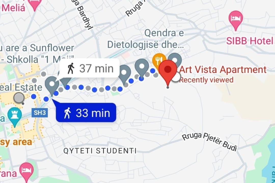 Art Vista Apartment Тирана Екстериор снимка